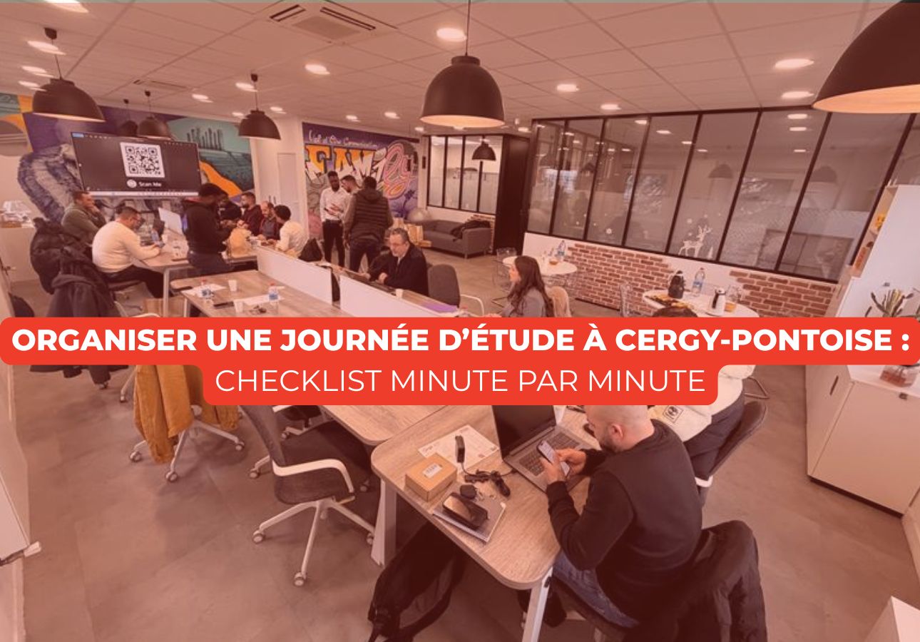 Journée d’étude à Cergy-Pontoise dans une salle de réunion professionnelle